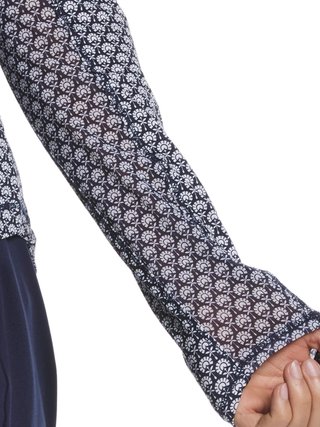 Callaway Scarf Geo Print Long Sleeve dámske polo, peacoat