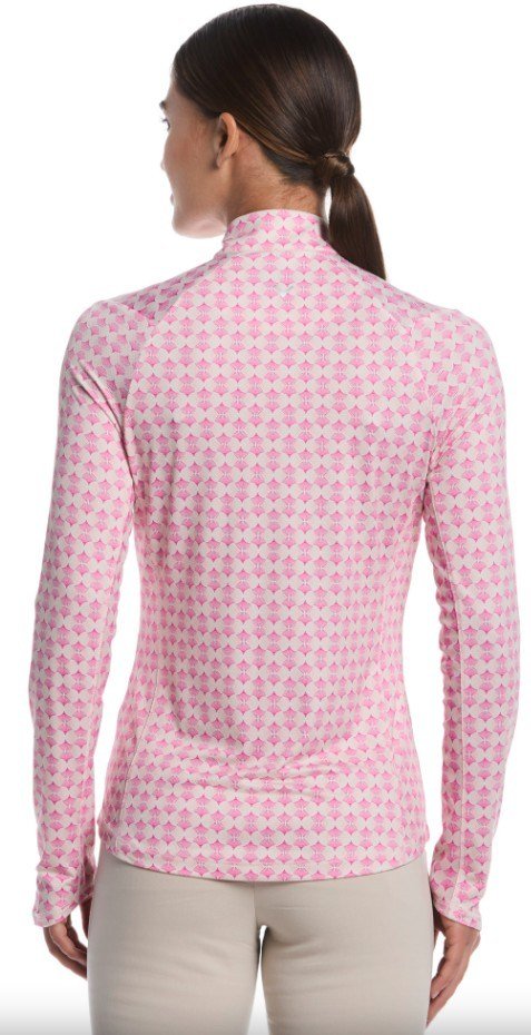 Callaway Deco Geo Printed dámska mikina, fuchsia purple