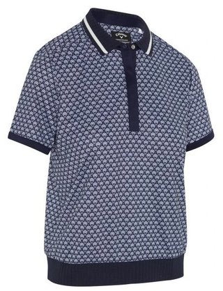 Callaway Scarf Geo Printed dámske polo, peacoat