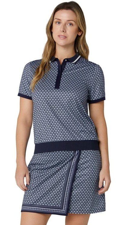 Callaway Scarf Geo Printed dámske polo, peacoat