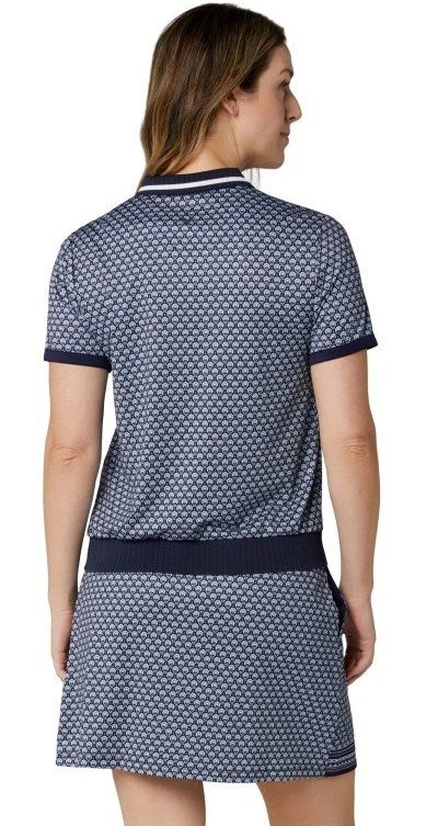 Callaway Scarf Geo Printed dámske polo, peacoat