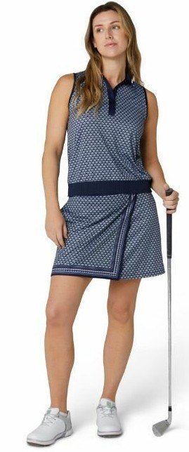 Callaway Scarf Geo Printed Sleeveless dámske polo, peacoat