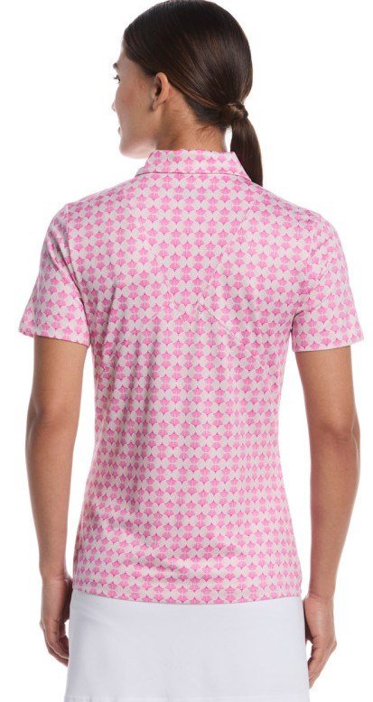 Callaway Deco Geo Print dámske polo, fuchsia purple