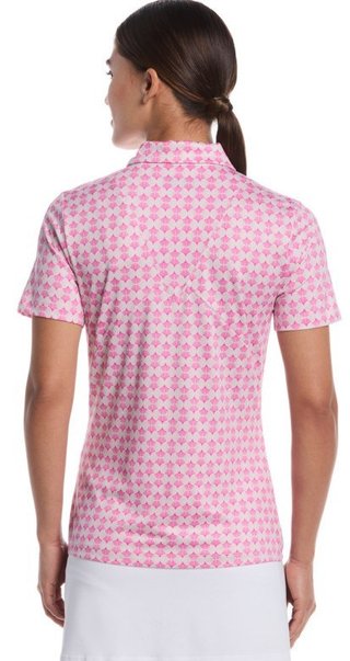 Callaway Deco Geo Print dámske polo, fuchsia purple