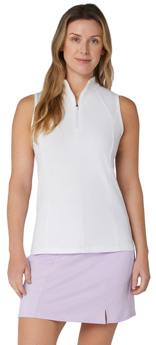 Callaway Rib Play Sleeveless dámske polo, brilliant white
