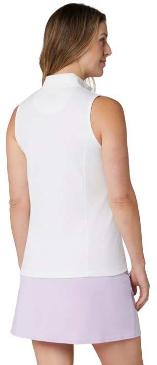 Callaway Rib Play Sleeveless dámske polo, brilliant white