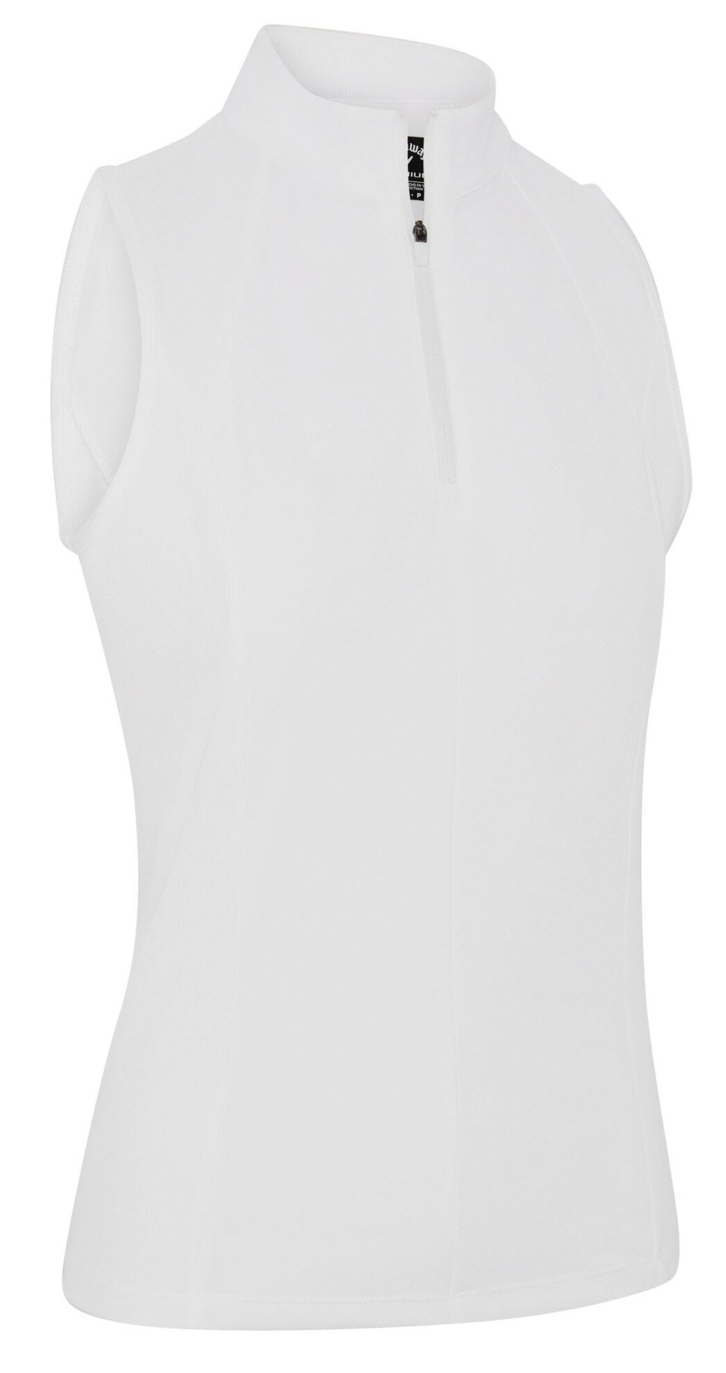 Callaway Rib Play Sleeveless dámske polo, brilliant white