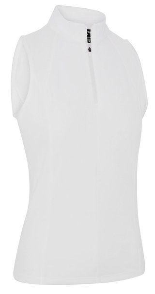 Callaway Rib Play Sleeveless dámske polo, brilliant white