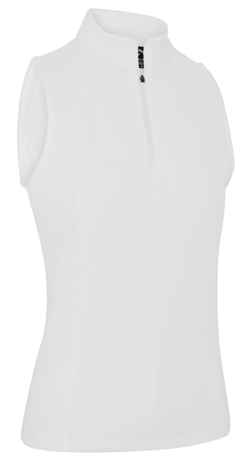 Callaway Rib Play Sleeveless dámske polo, brilliant white