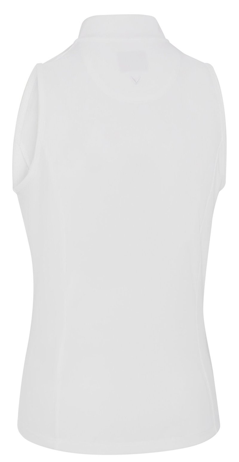 Callaway Rib Play Sleeveless dámske polo, brilliant white