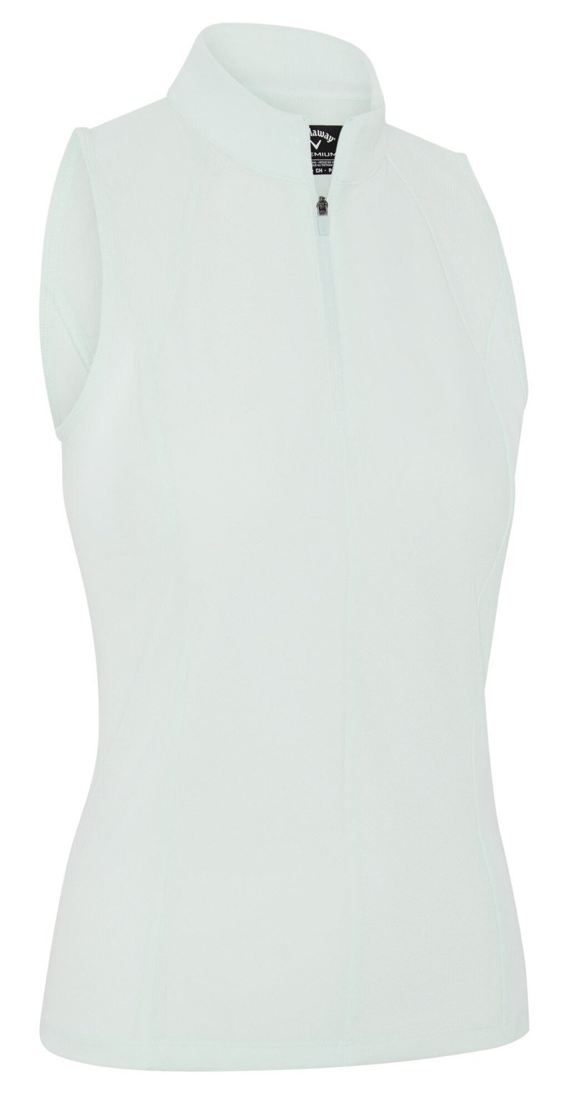 Callaway Rib Play Sleeveless dámske polo, salt air