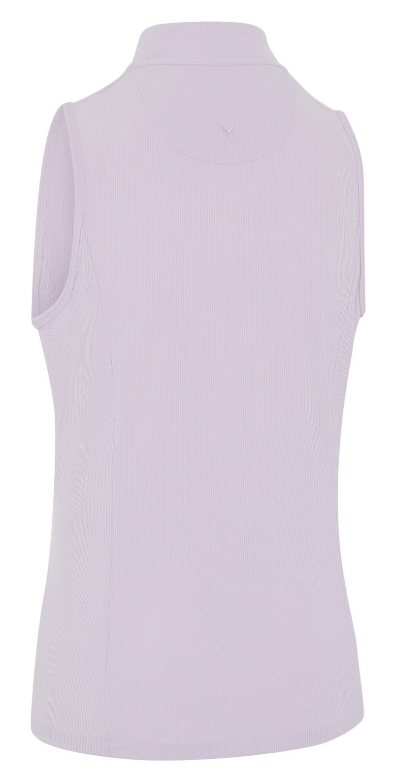 Callaway Rib Play Sleeveless dámske polo, pastel lilac