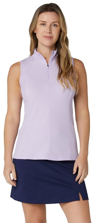 Callaway Rib Play Sleeveless dámske polo, pastel lilac