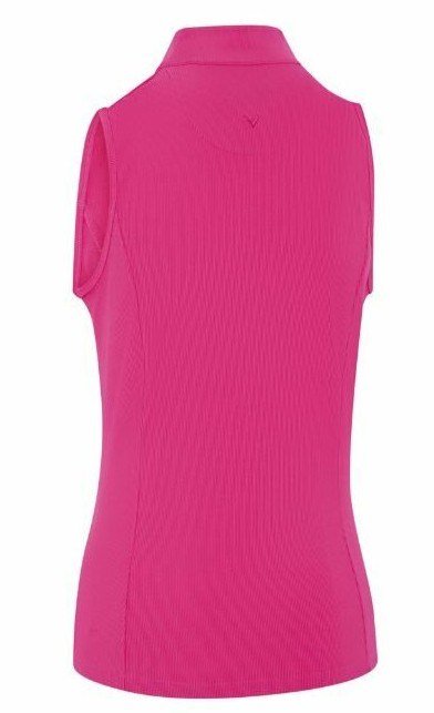 Callaway Rib Play Sleeveless dámske polo, fuchsia purple