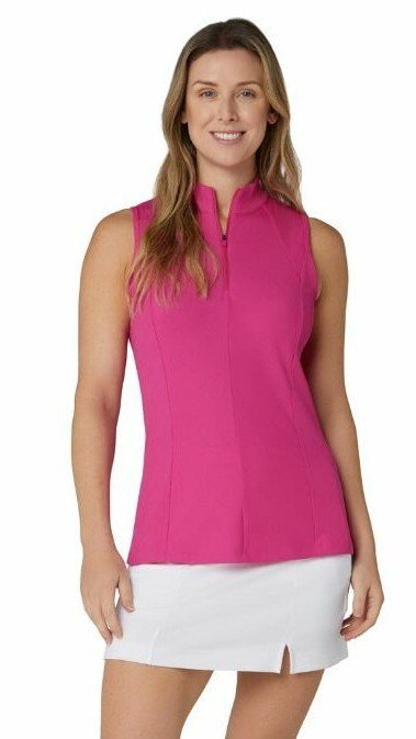 Callaway Rib Play Sleeveless dámske polo, fuchsia purple