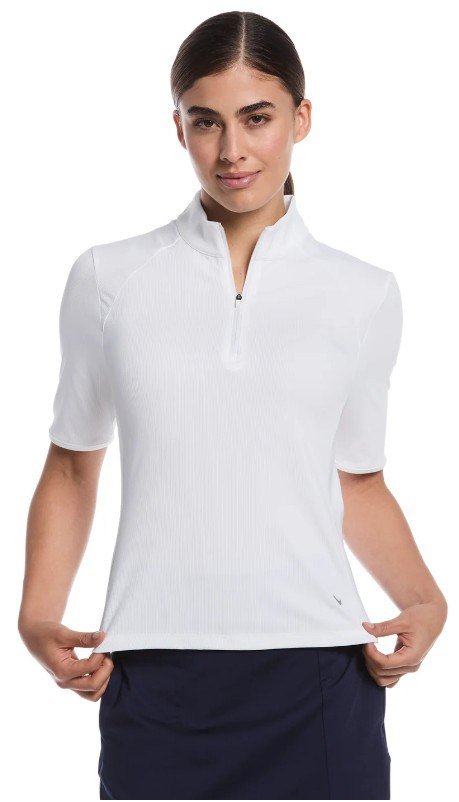 Callaway Rib Play dámske polo, brilliant white