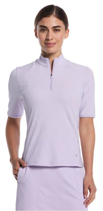 Callaway Rib Play dámske polo, pastel lilac