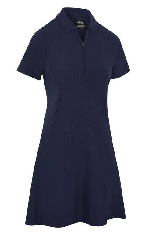 Callaway Essential Ribbed dámske šaty, peacoat