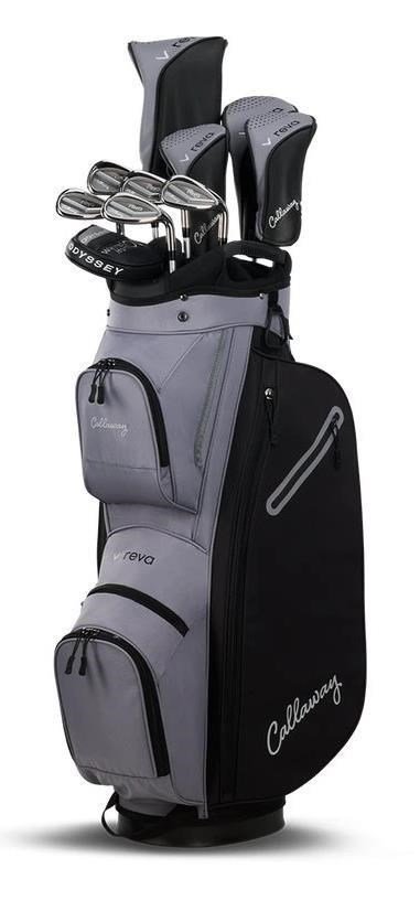 Callaway Reva 11PC dámsky golfový set 2026, grafit, LRH + cart bag