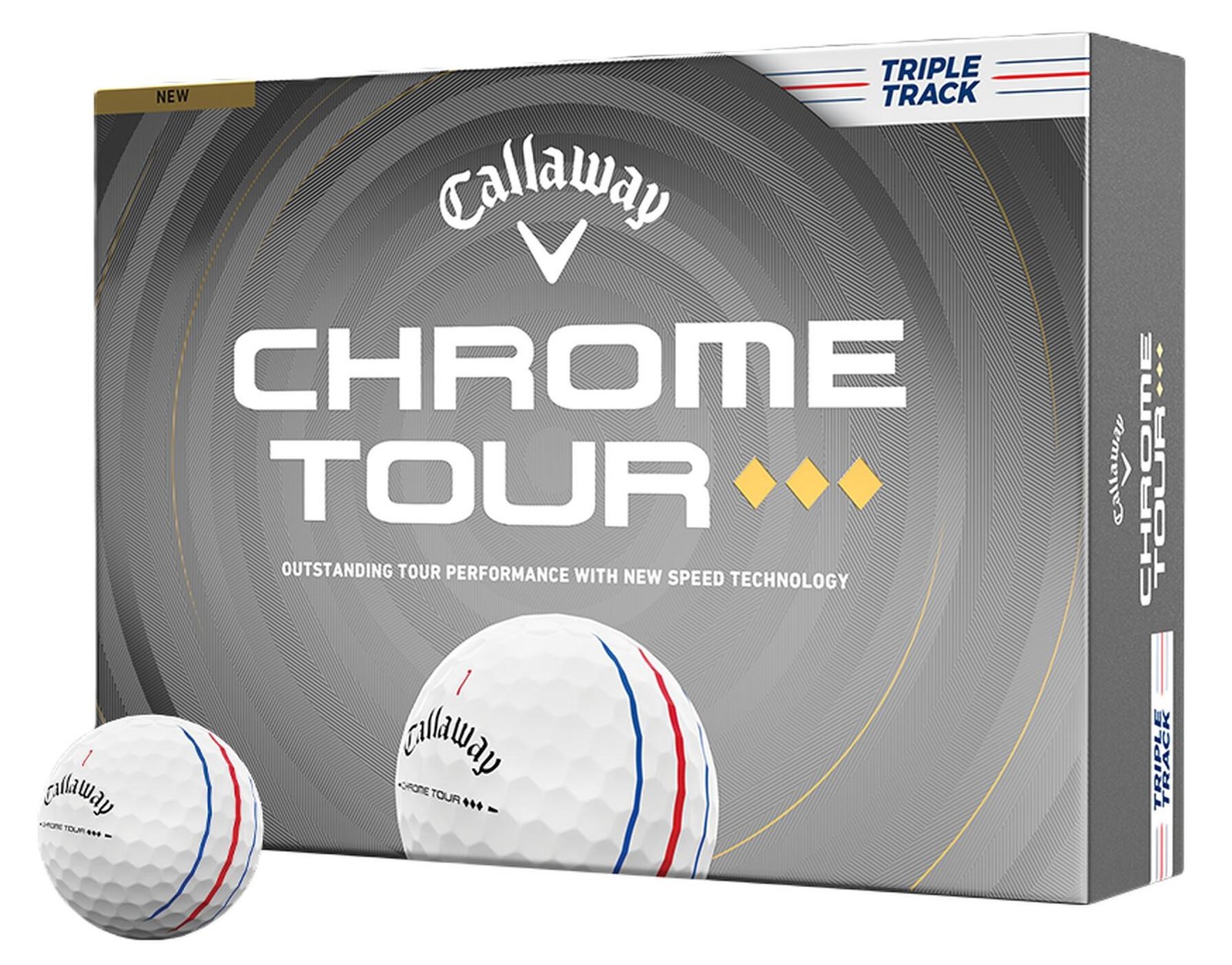 Callaway Chrome Tour Triple Track Diamond golfové loptičky
