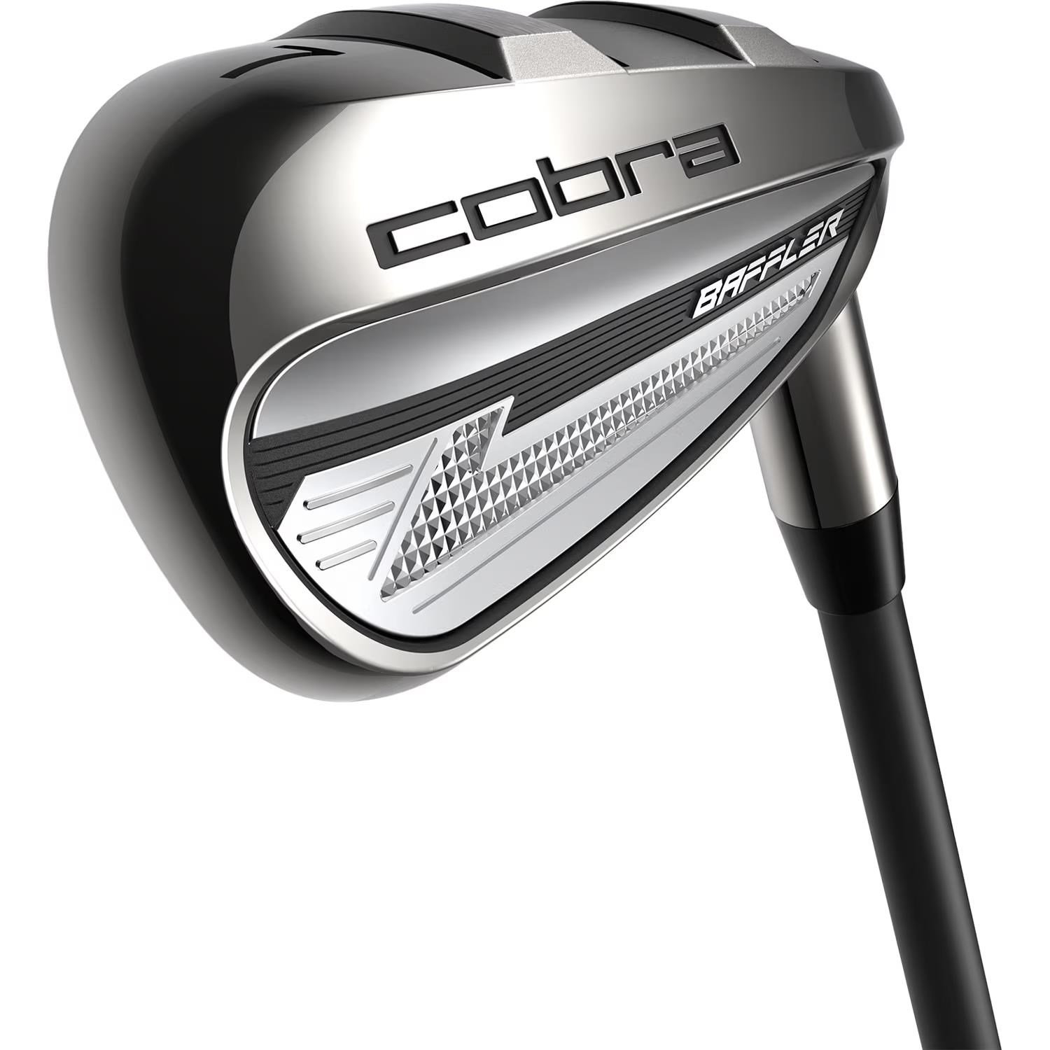 Cobra BAFFLER Black Silver irons, graphite