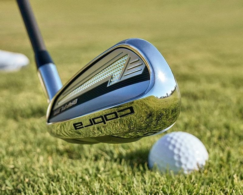 Cobra BAFFLER Black Silver irons, graphite