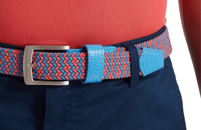 FootJoy Braided unisex opasok, coastal blue/nantucket red