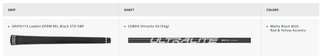 Cobra BAFFLER Black Silver fairway drevo