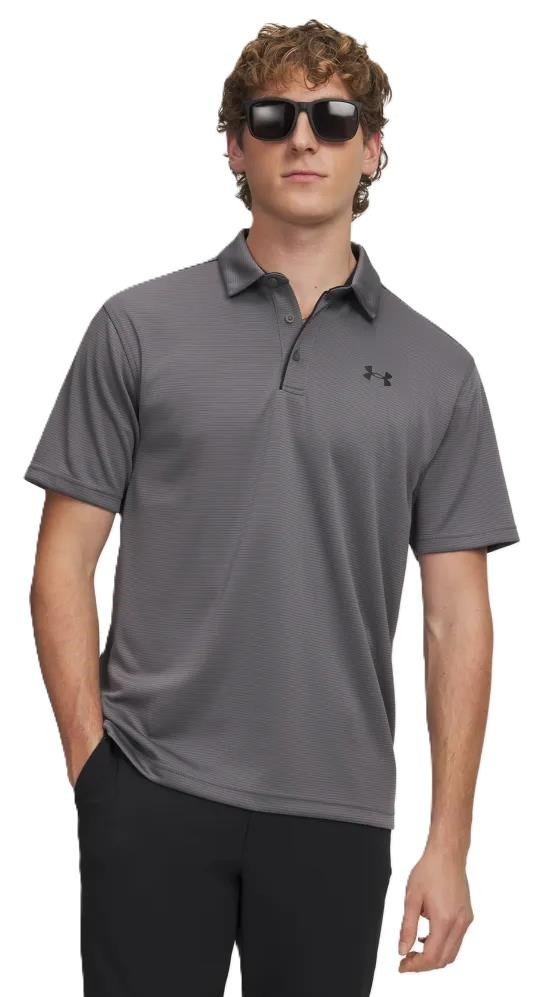 Under Armour Tech pánske polo, grafitové/čierne
