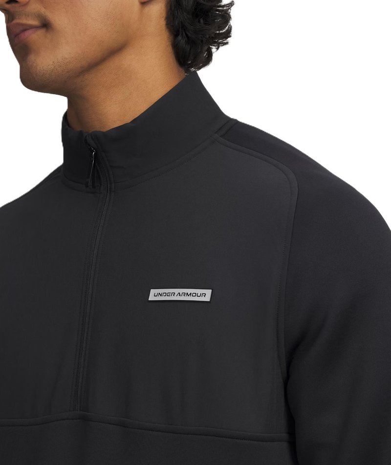 Under Armour Drive Pro Hybrid Half Zip pánska mikina, čierna