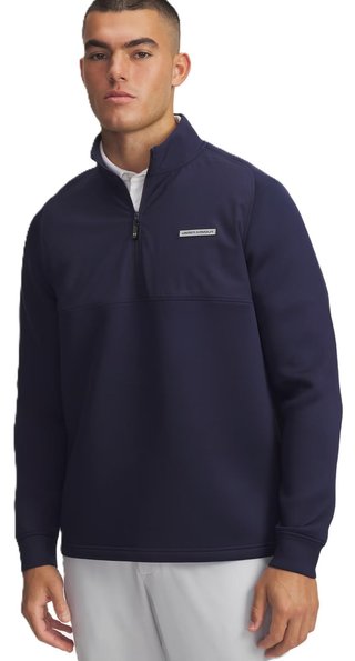 Under Armour Drive Pro Hybrid Half Zip pánska mikina, midnight navy/black