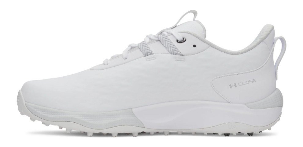 Under Armour Drive Pro Clone Spikeless pánske golfové topánky, biele