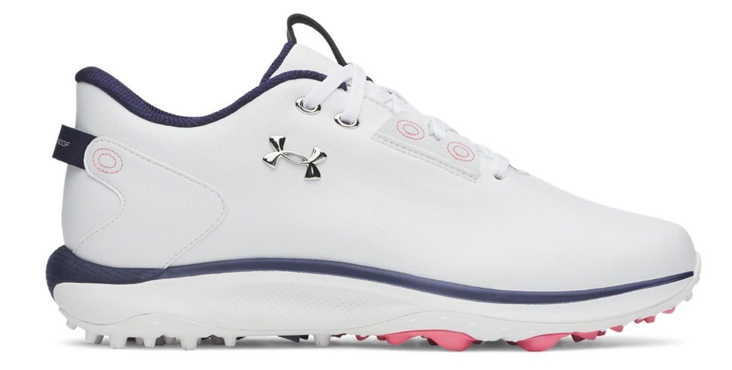 Under Armour Drive Fade 2 Spikeless dámske golfové topánky, biele