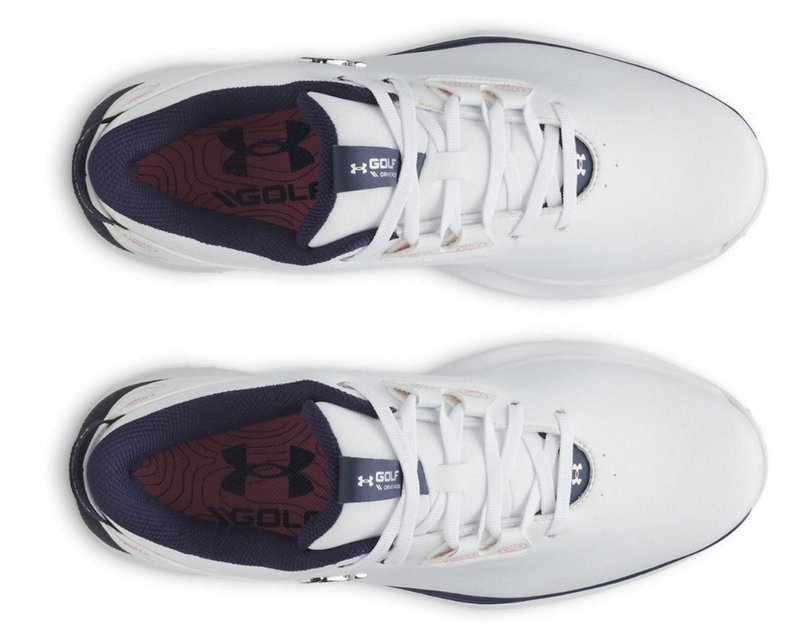Under Armour Drive Fade 2 Spikeless dámske golfové topánky, biele
