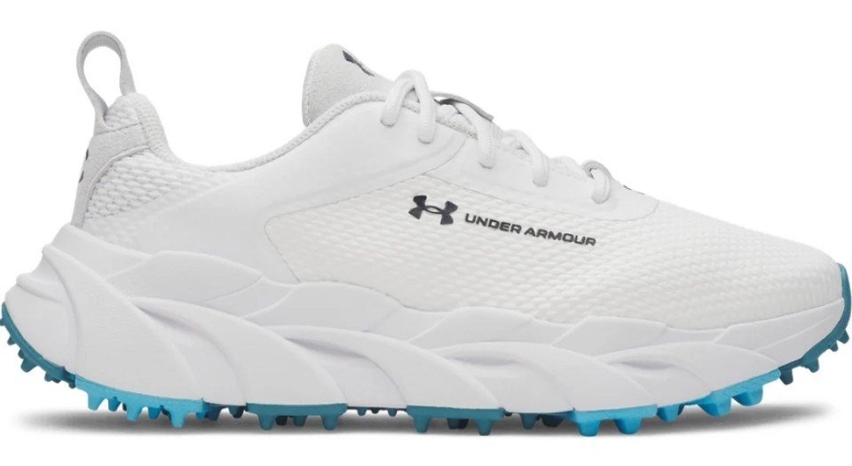 Under Armour Halo Tour Hybrid Spikeless dámske golfové topánky, biele