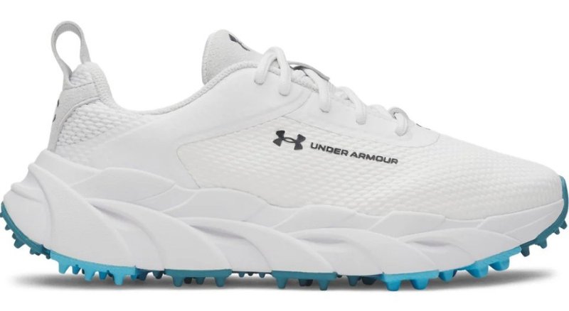 Under Armour Halo Tour Hybrid Spikeless dámske golfové topánky, biele