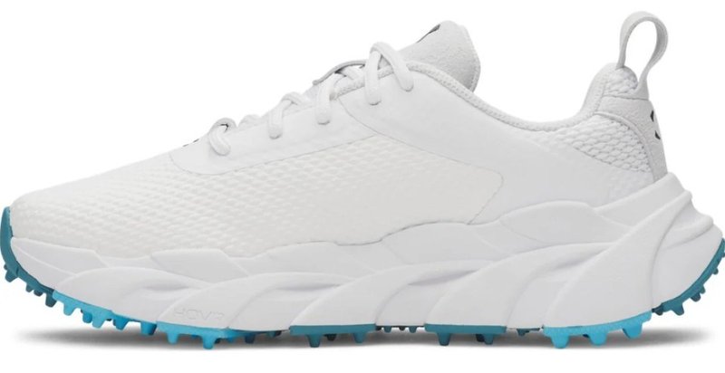 Under Armour Halo Tour Hybrid Spikeless dámske golfové topánky, biele
