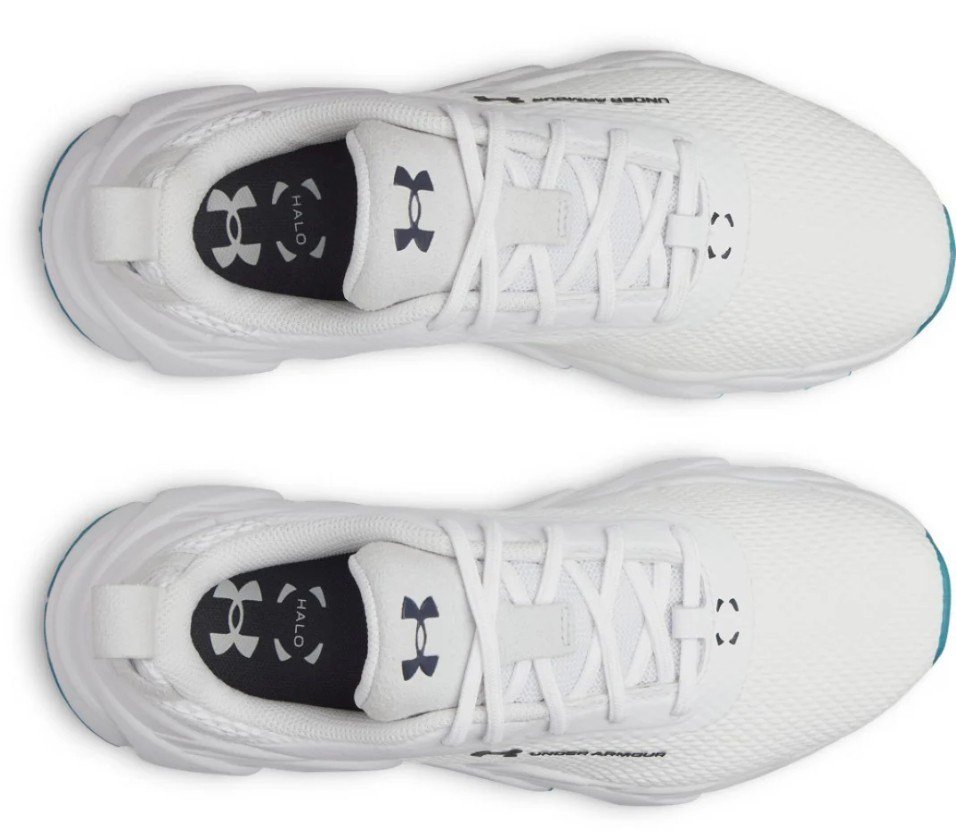Under Armour Halo Tour Hybrid Spikeless dámske golfové topánky, biele