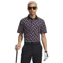 Under Armour ArmourDry Printed pánske polo, čierne/posh pink/biele