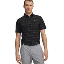 Under Armour Drive Chill Printed pánske polo, black/castlerock/halo gray