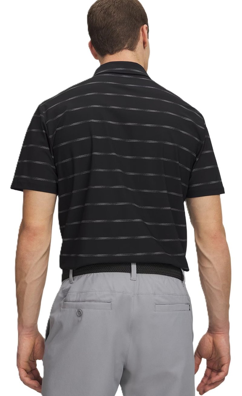 Under Armour Drive Chill Printed pánske polo, black/castlerock/halo gray