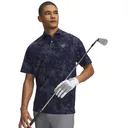 Under Armour Drive Chill Printed pánske polo, midnight navy/halo grey