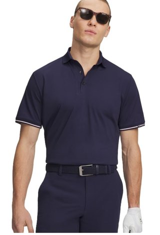 Under Armour Dry Pique pánske polo, midnight navy/prime pink