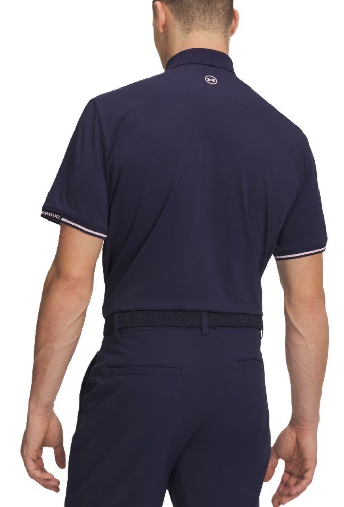Under Armour Dry Pique pánske polo, midnight navy/prime pink