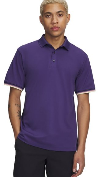Under Armour Dry Pique pánske polo, mystical purple/black