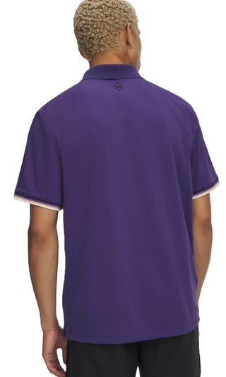 Under Armour Dry Pique pánske polo, mystical purple/black