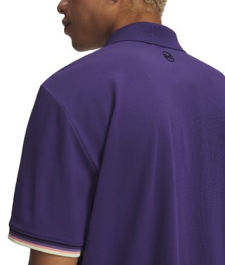 Under Armour Dry Pique pánske polo, mystical purple/black