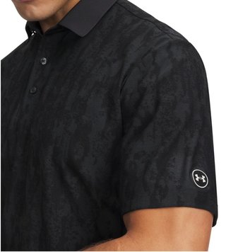 Under Armour Dry Jacquard pánske polo, čierno/antracitové
