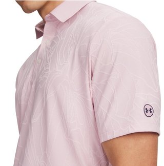 Under Armour Dry Jacquard pánske polo, prime pink/pink dusk