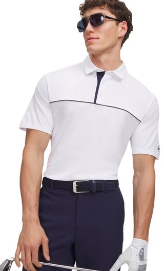 Under Armour Dry Horizon pánske polo, bielo/tmavomodré